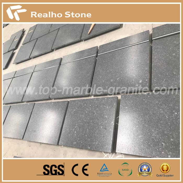 Angola Black Leather Finish Granite For Wall Cladding