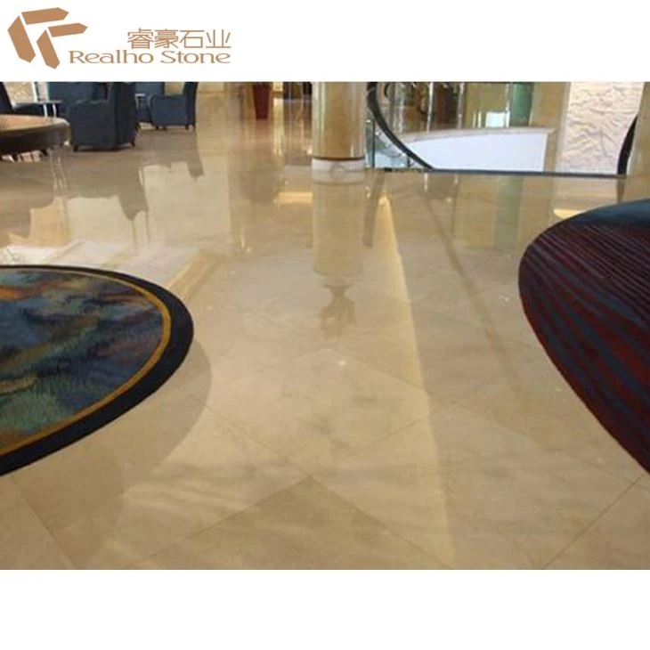 Crema Marfil Marble Tiles for Hotel Lobby 