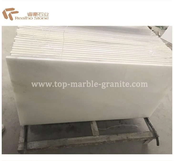 Natural Pure White Jade Marble Tile Stone