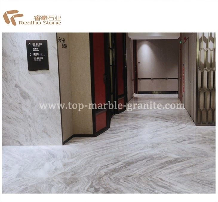 white marble flooring