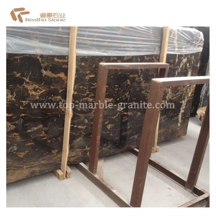 portoro black marble floor tile for interior walls  decoration